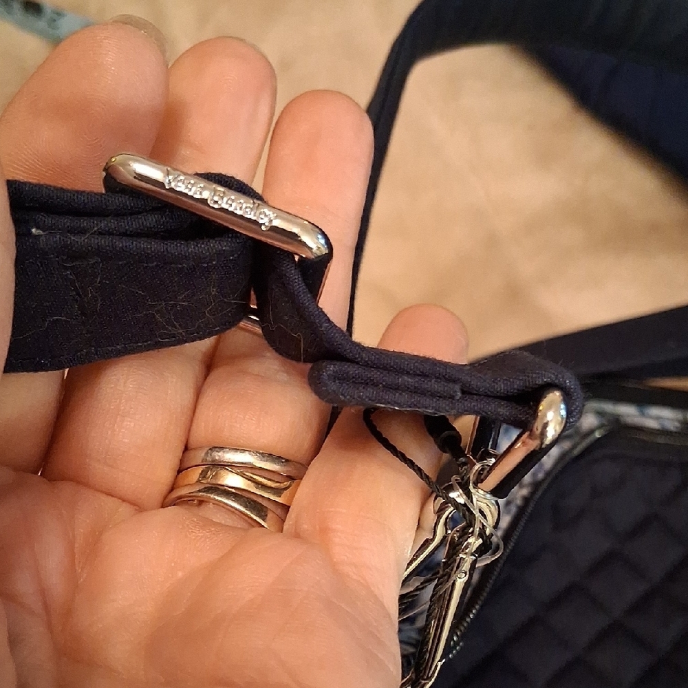 Vera Bradley Quilted Blue Tote - Picture 4 of 4